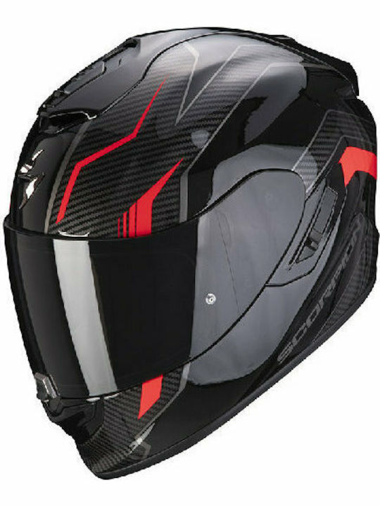 Scorpion Exo Air Fortuna 1400 Black Red Full Face Sunvisor Skroutz.gr