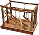 Kerbl Play Area Wooden Bird Cage Game Park 35x25cm