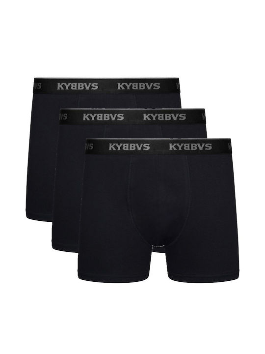Kybbvs Ανδρικά Μποξεράκια Μαύρα 3Pack