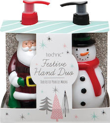 Technic Christmas Novelty Snowman Hautpflegesets für Feuchtigkeitsspendend mit Körperreinigungsmittel & Handcreme 999809