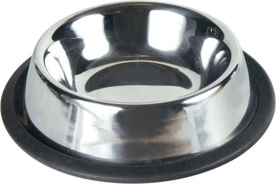 Trixie Metallisch Schalen Futter & Wasser für Hund & Katze auf Basis von 200ml 11cm in Silber Farbe