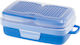 Ferplast Pet Risto Plastic Bowl Food & Water for Dog & Cat 2x 500ml in Blue Color
