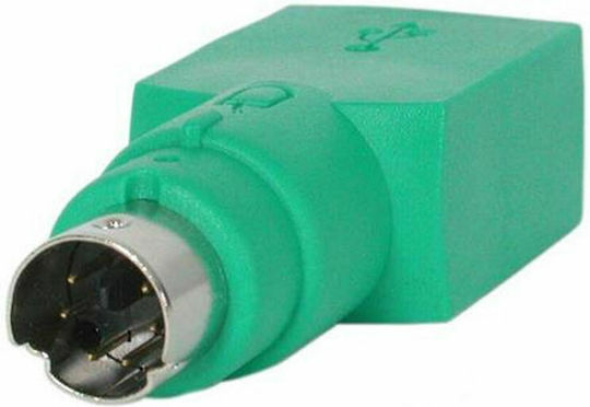 StarTech Μετατροπέας PS/2 male σε USB-A female Πράσινο 1τμχ GC46FM