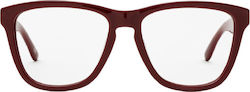 Hawkers One Acetate Blue Light Blocking Glasses Diamond Burgundy