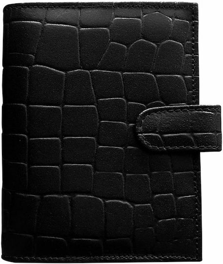 Contax Daily Organizer Black Leather 9.5x13.5cm
