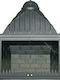 CHytiria Misailidi T-80 Flat Kamin Innenbereich Offen Gusseisen Gray 86x48x58cm