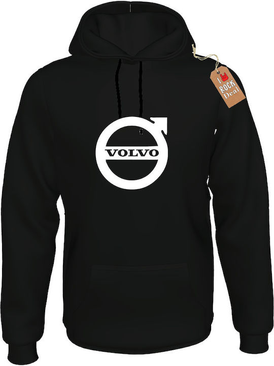 Volvo Black Sweatshirt with Hood