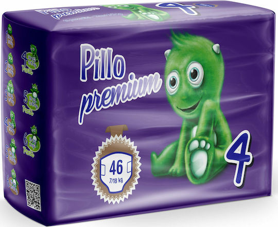 Pillo Памперси с Лента Taglia Maxi No 4 за 9-14 кг 46 бр