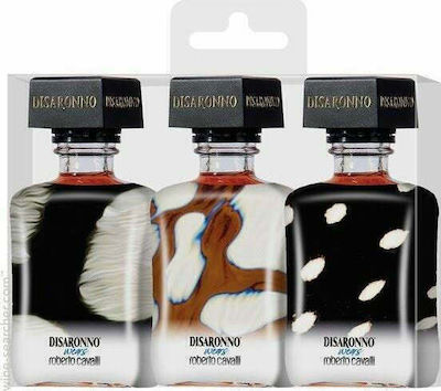 Disaronno Сет миниатюри напитки Amaretto Roberto Cavalli Limited 3бр 50мл
