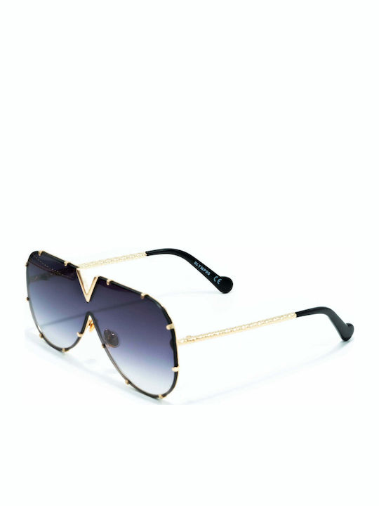 Olympus Sunglasses Virginia Γυναικεία Γυαλιά Ηλίου με Μεταλλικό Σκελετό Gold / Black 01-065