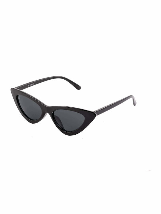 Olympus Sunglasses Siren Women's Sunglasses with Black Plastic Frame and Black Lens 02-027