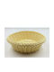 Homestyle Кошница за хляб от ратан Бежово 24x24см