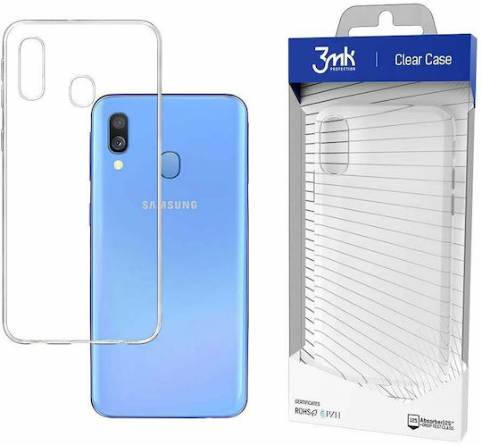 3MK Clear Back Cover Σιλικόνης 1.2mm Clear (Galaxy A40)