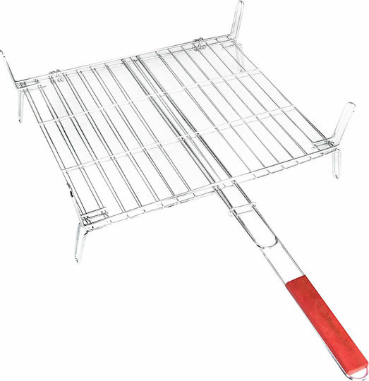 Viosarp Doppelt Grillrost Chrom mit Beinen 40cmx35cmcm
