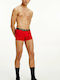 Herren Boxershorts Rot mit Mustern 1Packung