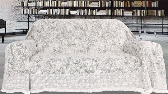 Mc Decor Venus Cuvertură Pentru Canapea 2 Locuri Șenilă 180x250cm Ecru