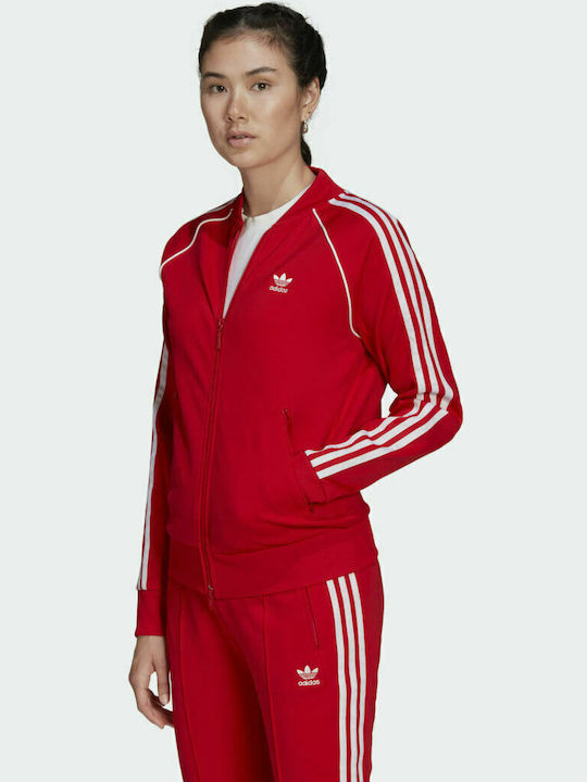 Adidas Superstar Κοντό Γυναικείο Bomber Jacket Vivid Red