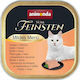 Animonda Vom Feinsten Adult Wet Food for Adult Cats in Trays with Turkey and Salmon Grain-Free 100gr