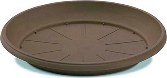 Atmosphera Πιάτο Γλάστρας Πλαστικό Spice Brown 55x55εκ. 10.04.0249SB
