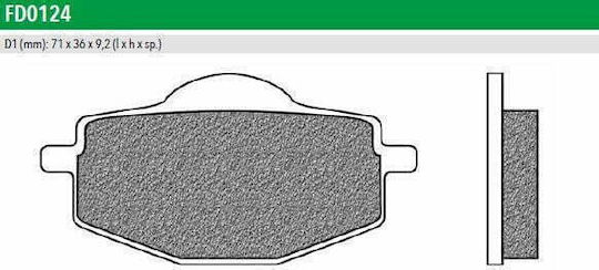 Newfren Motorcycle Brake Pads Front F101 Front & Rear Pads for Yamaha DT XT TDR 125