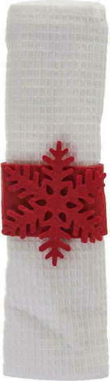 Heinner Weihnachtliche Handtuch Stoff Weiß L64xB38cm.