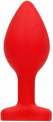 Shots Diamond Heart Regular Dop Anal Red / Red 6cm