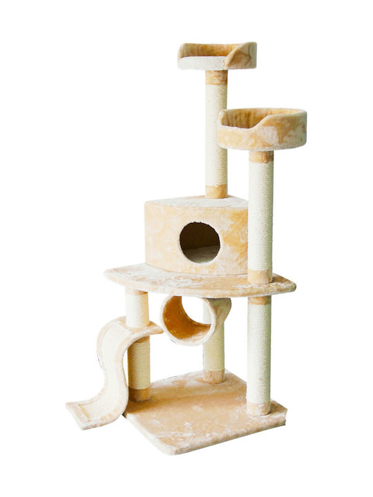 Pawise Scratching Post Cat Trees Beige 4 levels 54x54x127cm