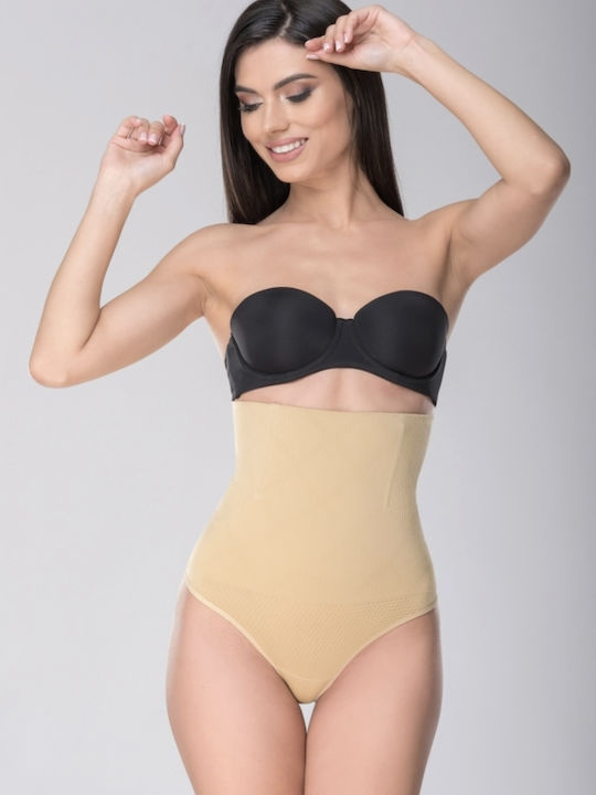 Zeta Curves Zizel Slip Σύσφιξης Χωρίς Ραφές Μπεζ