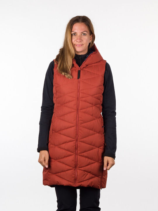 Street Raelyn Women's Long Puffer Jacket for Winter Rust