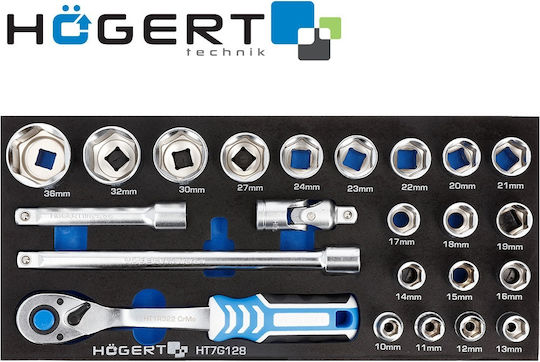 Högert Technik Καστάνια με Καρυδάκια 1\2" 23τμχ
