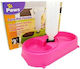 Twin Pet Feeder Автоматичен Пластмаса Купа Храна & Вода за Куче 500мл в Розов Цвят