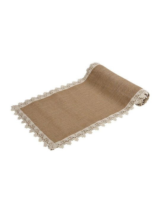 Espiel Alergător cu Dantelă Beige / White 30x18...