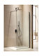 Tema Free Walk - In Διαχωριστικό Ντουζιέρας 70x195cm Clear Glass Black