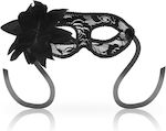 Ohmama Lace & Flower Eyemask Black