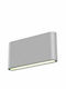 Lineme Wall-Mounted Outdoor Ceiling Light LED IP65 12W with Warm White Light Double Beam 17.5x3x9.1εκ.