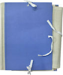 Folder with Ribbon for Paper A4 Blue