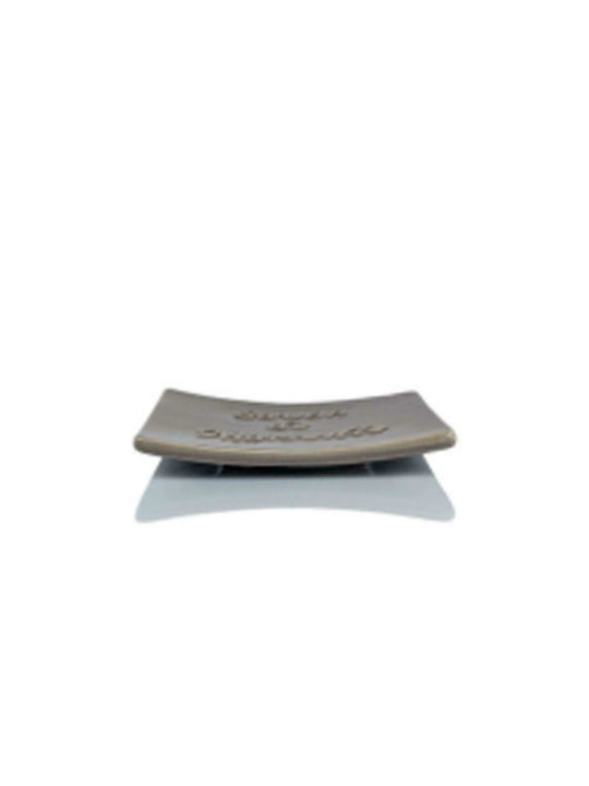Dimitracas Savon De Marseille Ceramic Soap Dish Countertop Taupe