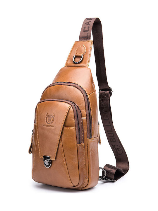 XB-110 Leather Men's Bag Sling Tabac Brown