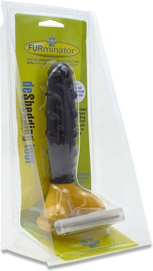 FURminator Bürste für verschiedene Haarlängen zur Fellreinigung Gelb