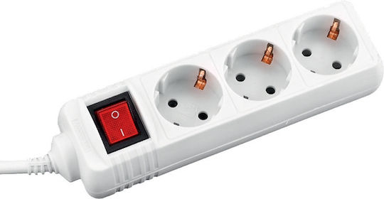 Value Power Strip 3 Positions with Switch and Cable 1.5m
