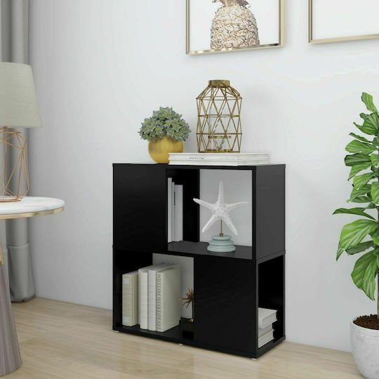 Bibliotecă Neagră 60x24x63 cm