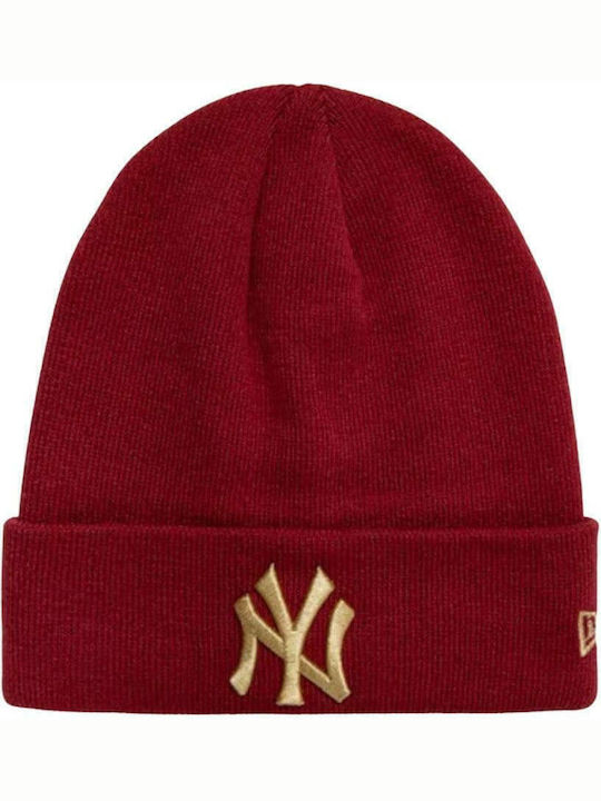 New Era New York Yankees Knitted Beanie Cap Red