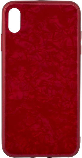 Proda Glass Back Cover Silicon Roșu (iPhone X / XS)