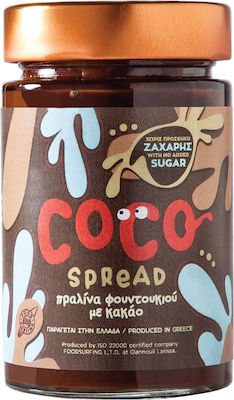 Food Surfing Praline Spread No Added Sugar with Cocoa 230gr