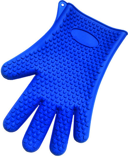 Sidirela Ofenhandschuh Silikon in Blau Farbe 1Stück