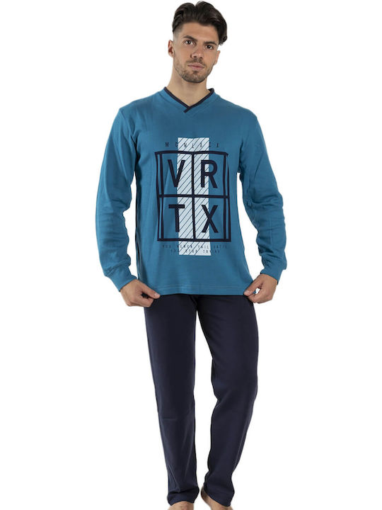 Odyssey Odyssey Men's Winter Pajamas Set Blue