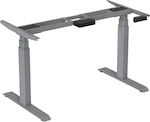 Action Desk pro elektrisch verstellbares Tischgestell - Grau 1075 - 1800x700x625/1275mm