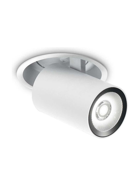 Ideal Lux Nova FI Μονό LED Σποτ σε Λευκό Χρώμα