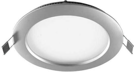 Atman Στρογγυλό Χωνευτό LED Panel 18W με Ψυχρό Λευκό Φως 6000K 22εκ.