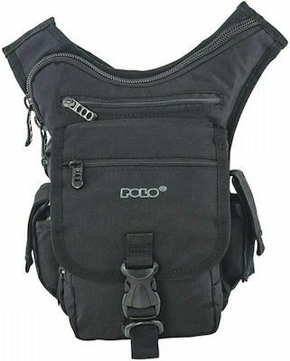 Polo Shoulder Gun Military Pouch Shoulderbags in Black Color